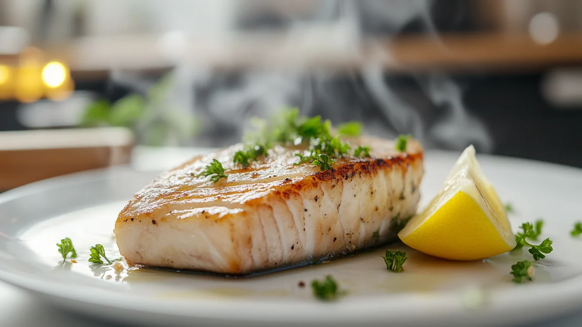 Bonite et grossesse : mercure, cuisson et fréquence autorisée 2 Darne de bonite cuite à cœur, chair opaque qui se détache à la fourchette